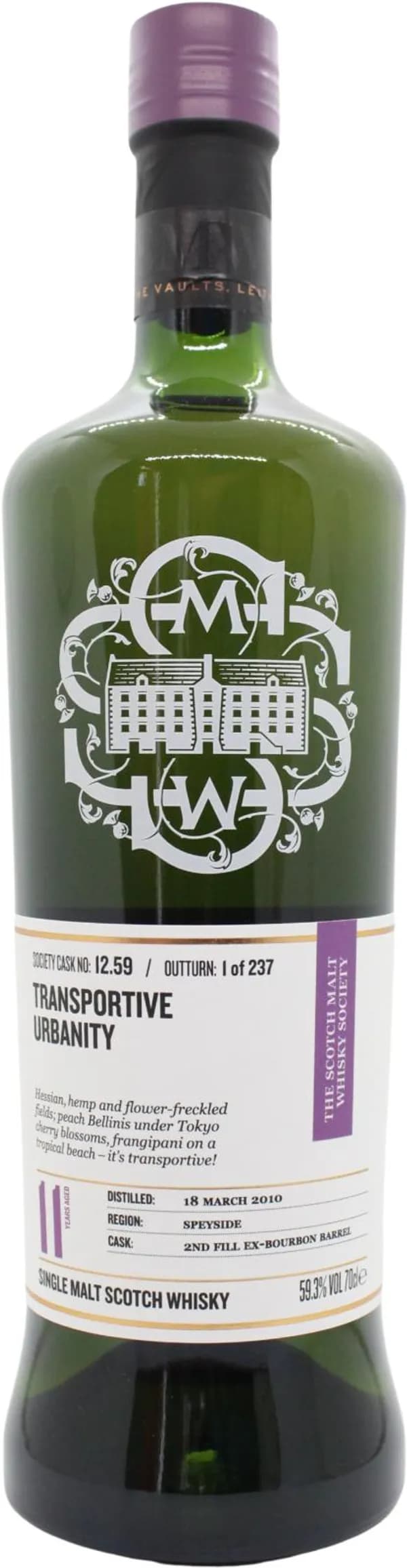 The Scotch Malt Whisky Society 12.59 Transportative Urbanity 11 years aged