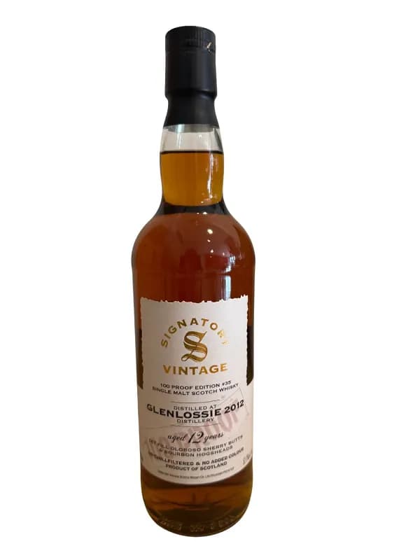 Glenlossie 12 Year Old 2012 Signatory Vintage 100 Proof Edition