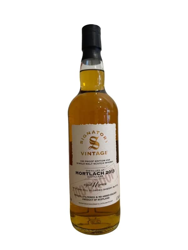Mortlach 2013 11 Year Old Signatory 100º Proof Edition #34