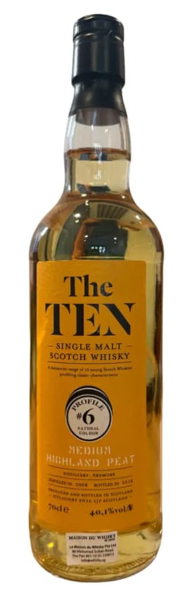 The Ten Ardmore Profile 06 Medium Highland Peat Single Malt Scotch Whisky thumbnail 1