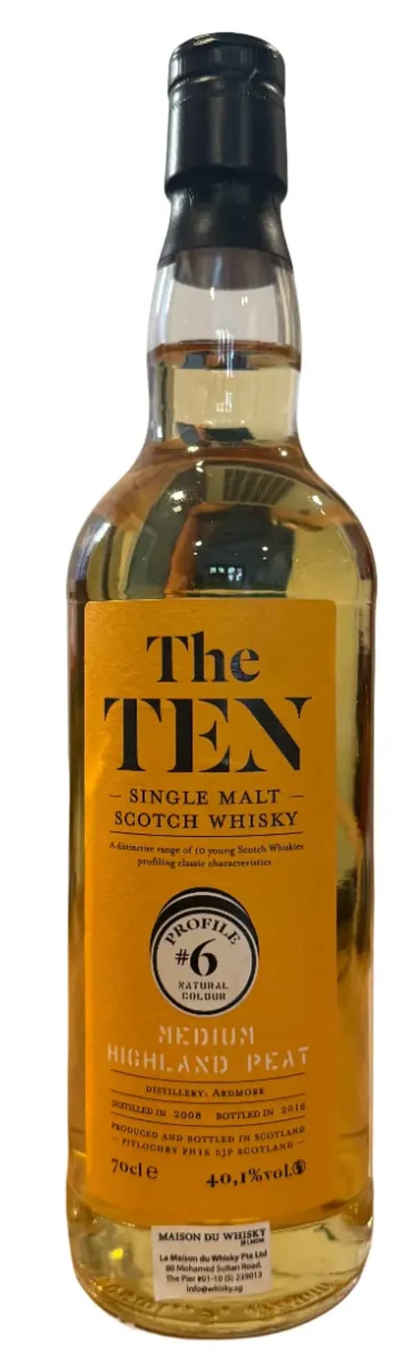 The Ten Ardmore Profile 06 Medium Highland Peat Single Malt Scotch Whisky