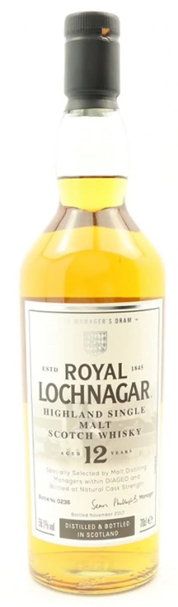 MANAGER'S DRAM ROYAL LOCHNAGAR 12 YEAR OLD