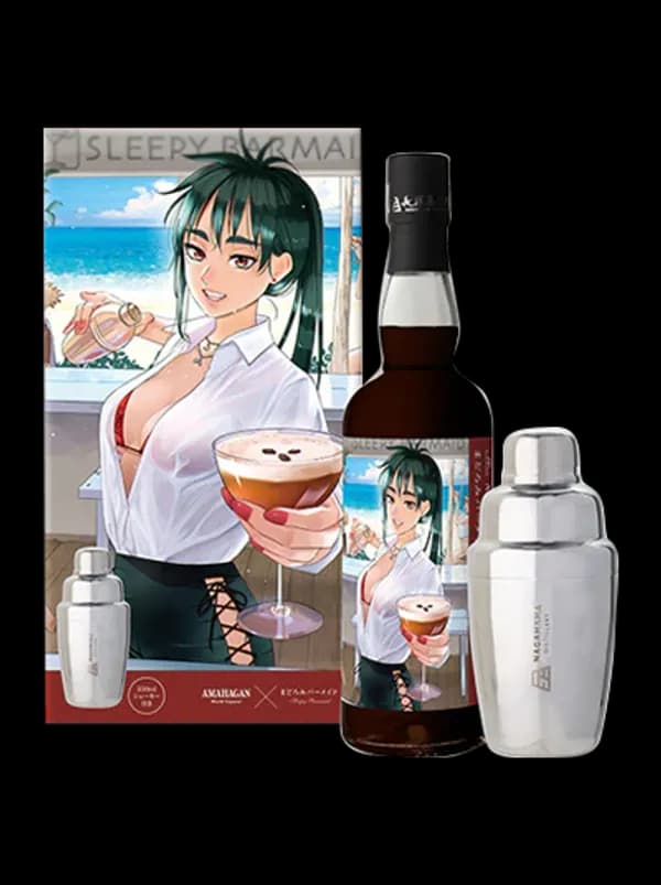 Amahagan Madoromi Barmaid “Ashley Fu” with shaker