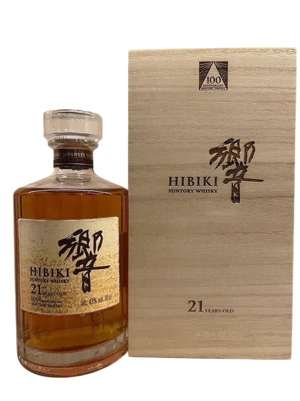 Hibiki 21 years 100th anniversary (wooden case)