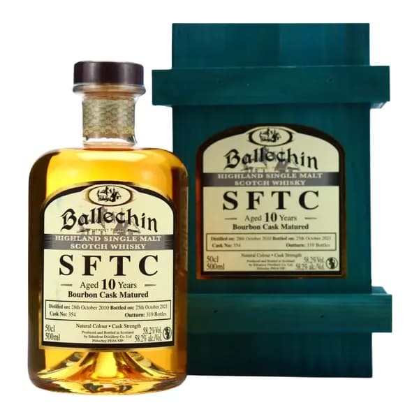 Ballechin Bourbon Cask 10 years Cask Strength
