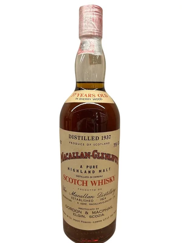Gordon Macphail Macallan-Glenlivet 37 years 1937
