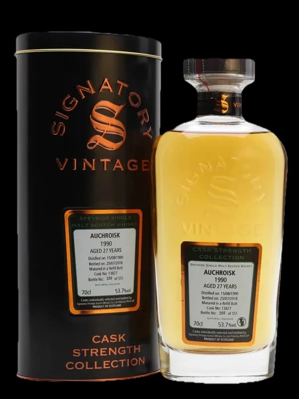 Signatory Vintage Auchroisk 27 year old 1990 