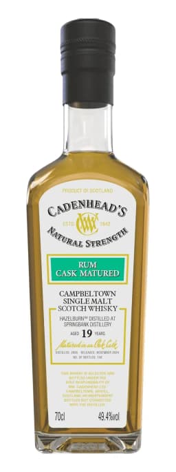 Hazelburn 19 years old rum cask, Cadenhead  thumbnail 1