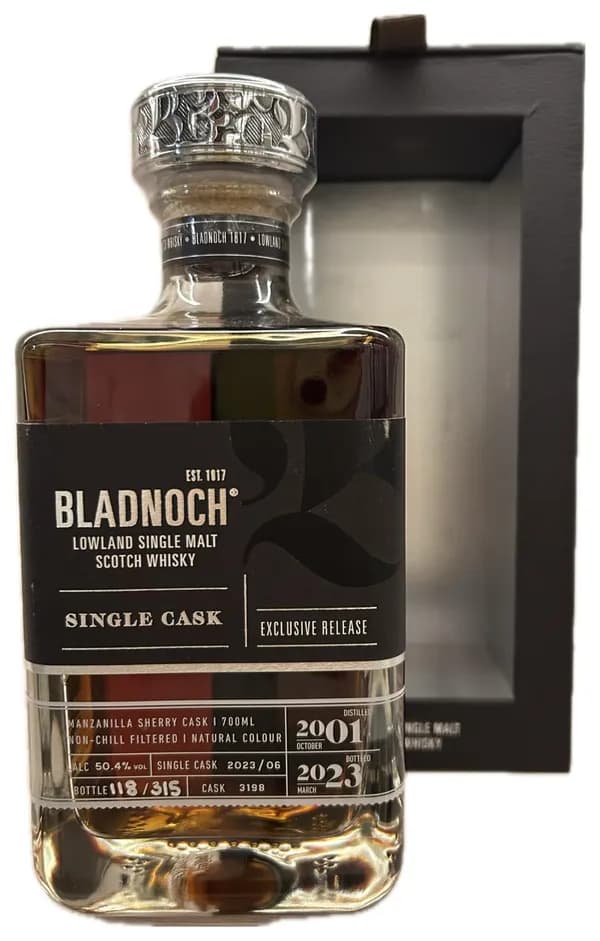 Bladnoch 2001 Exclusive Release 21 years cask 3198