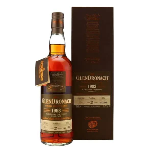 GlenDronach 25 years, Single Cask 1993 Port Pipe cask 5976