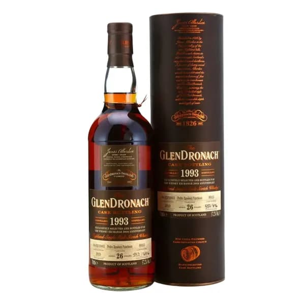 GlenDronach 26 years old Single Cask, 1993 PX puncheon cask 8933
