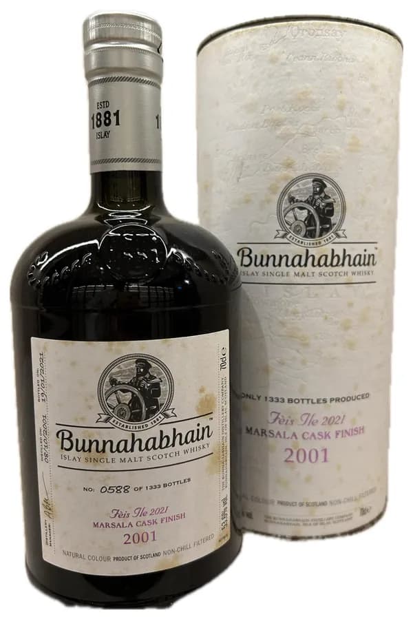 Bunnahabhain 2001 Marsala finish Feis Ile 2021 20yo