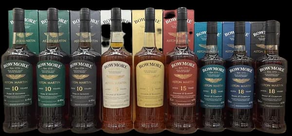 Bowmore Aston Martin full set (9 bottles)