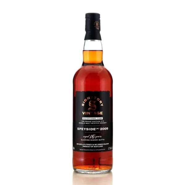 Signatory Vintage Speyside (M) 2009 16 Years Old Oloroso Sherry Butts 100 Proof Edition #13 Single Malt Scotch Whisky