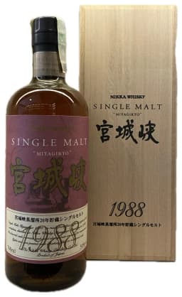 Nikka Miyagikyo 1988 20 Year Old Single Malt Whisky thumbnail 1