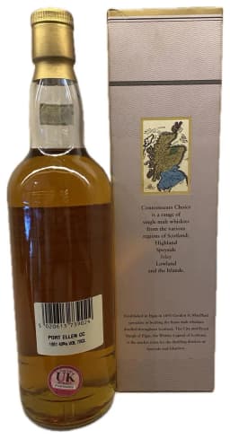 Port Ellen 19 year old Gordon & MacPhail Connoisseurs Choice 1981 Single Malt Scotch Whisky (Bottled 2000) thumbnail 2