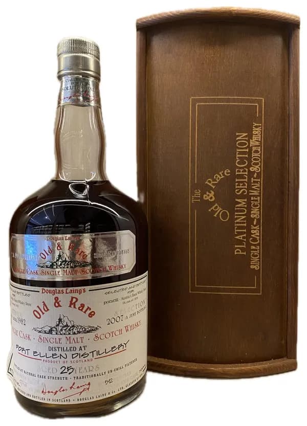 Port Ellen 25 Year Old Douglas Laing's Old & Rare Platinum Selection Single Cask Single Malt Scotch Whisky June 2007