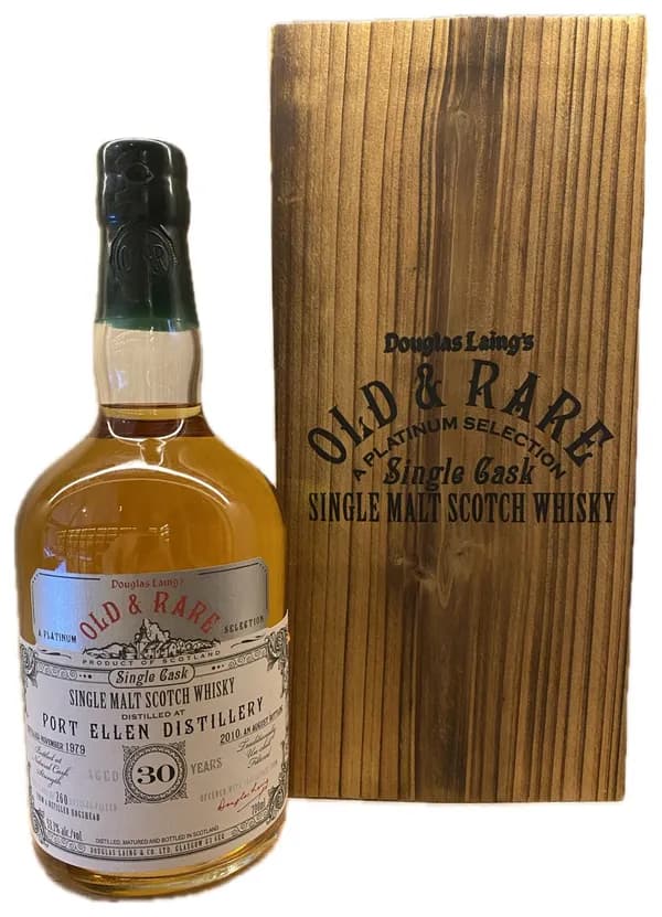 Port Ellen 30 Year Old  Douglas Laing's Old & Rare Platinum Selection Single Cask Single Malt Scotch Whisky