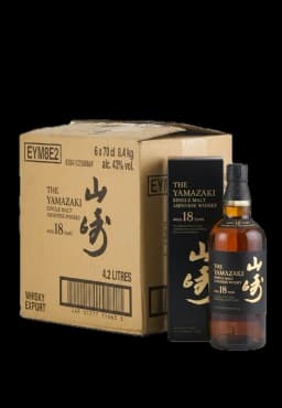 Yamazaki 18 Year Old Single Malt Japanese Whisky (6 bottles) thumbnail 1