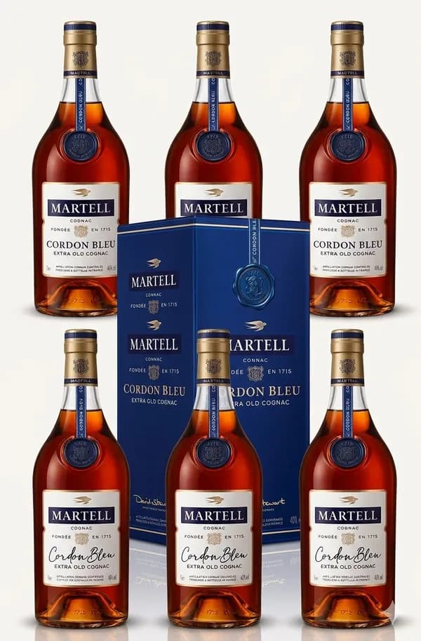 Martell Cordon Bleu Extra Old Cognac (6 bottles)