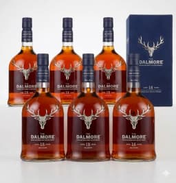 Dalmore 18 Year Old Single Malt Scotch Whisky (6 bottles) thumbnail 1