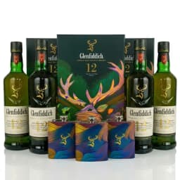 Glenfiddich 12 Year Old with Hip Flask (6 bottles) thumbnail 1