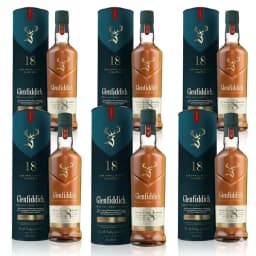 Glenfiddich 18 Year Old Single Malt Scotch Whisky (6 bottles) thumbnail 1