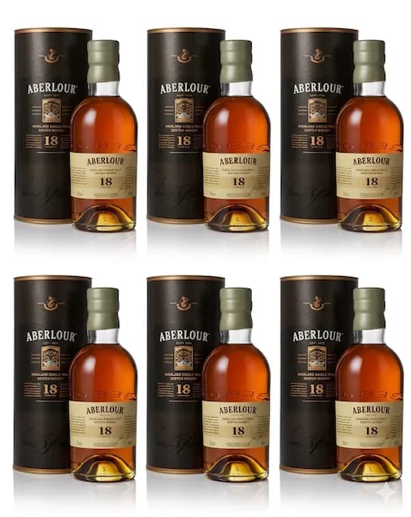 Aberlour 18 Year Old, old bottling (6 bottles)