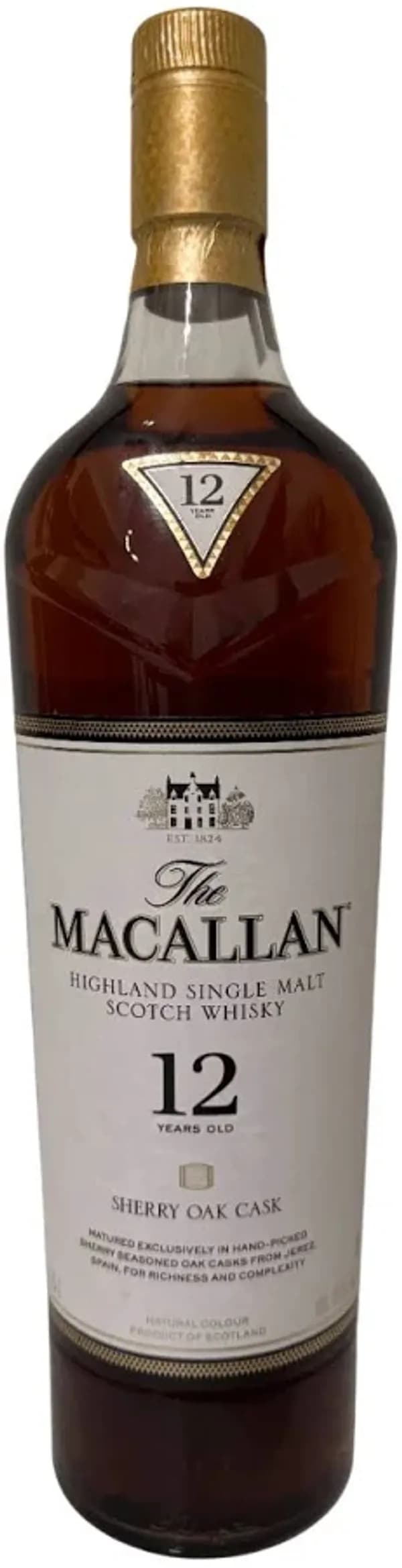 The Macallan 12 Years Old Sherry Oak Cask Highland Single Malt Scotch Whisky