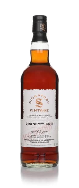 Signatory Vintage Orkney (HP) 2011 14 Year Old 100 Proof Edition #71 thumbnail 1