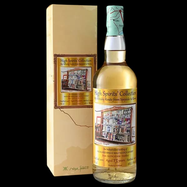 High Spirits' Collection My Whisky Route from Speyside to Rome Glencadam 2011 13 Year Old