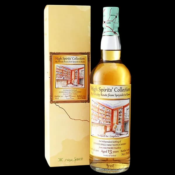 High Spirits' Collection My Whisky Route from Speyside to Rome - Aultmore Distillery 13 Year Old