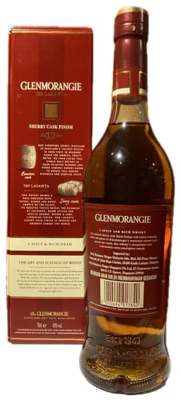 Glenmorangie The Lasanta 12 Year Old Sherry Cask Finish Highland Single Malt Scotch Whisky thumbnail 2