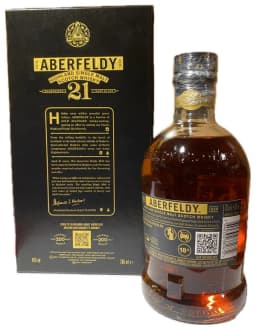 Aberfeldy 21 Year Old Madeira Cask Finish Highland Single Malt Scotch Whisky (Travel Exclusive) thumbnail 2