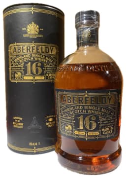Aberfeldy 16 Year Old Highland Single Malt Scotch Whisky Finished in Madeira Casks thumbnail 2