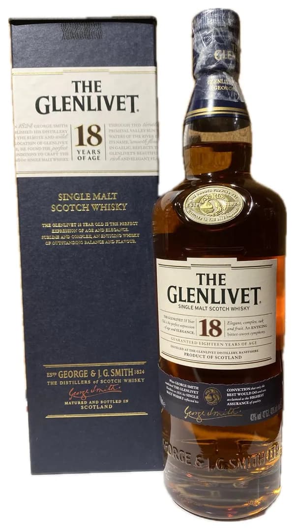 The Glenlivet 18 Year Old Single Malt Scotch Whisky