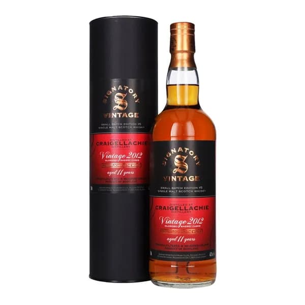 Signatory Vintage Craigellachie 2012 11 Year Old Small Batch Edition #5