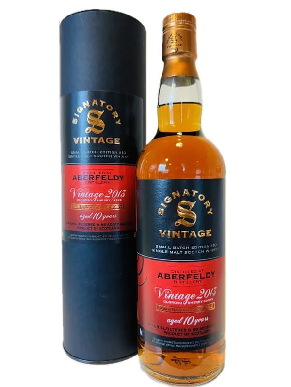 Signatory Vintage Small Batch Edition #10 Aberfeldy Distillery Vintage 2013 Aged 10 Years Single Malt Scotch Whisky