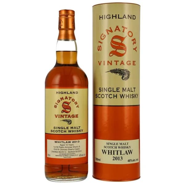 Signatory Vintage Whitlaw 2013 10 Year Old Single Malt Scotch Whisky