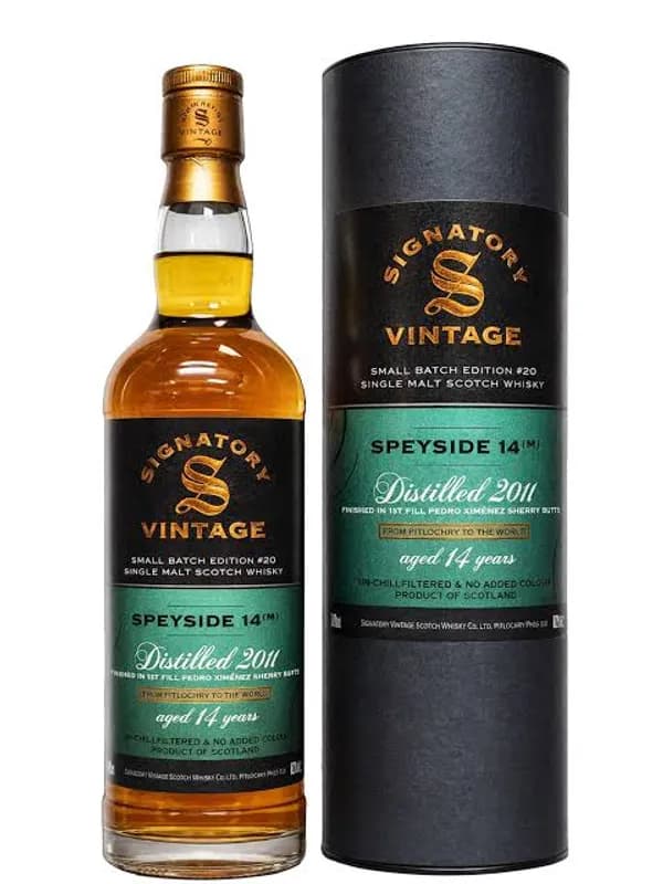 Signatory Vintage Speyside 14(M) 14 Year Old Small Batch Edition #20 Single Malt Scotch Whisky