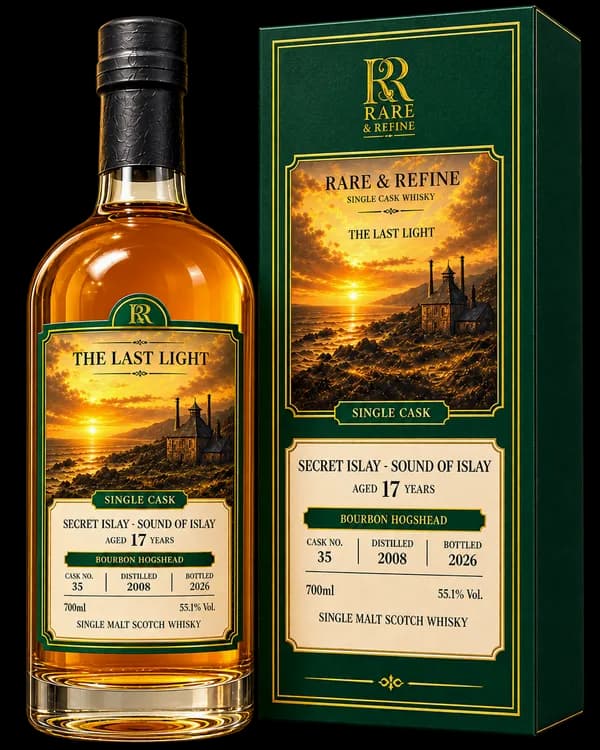 Secret Islay - Sound of Islay 17 Years Old, Rare & Refine 'The Last Light' Single Cask