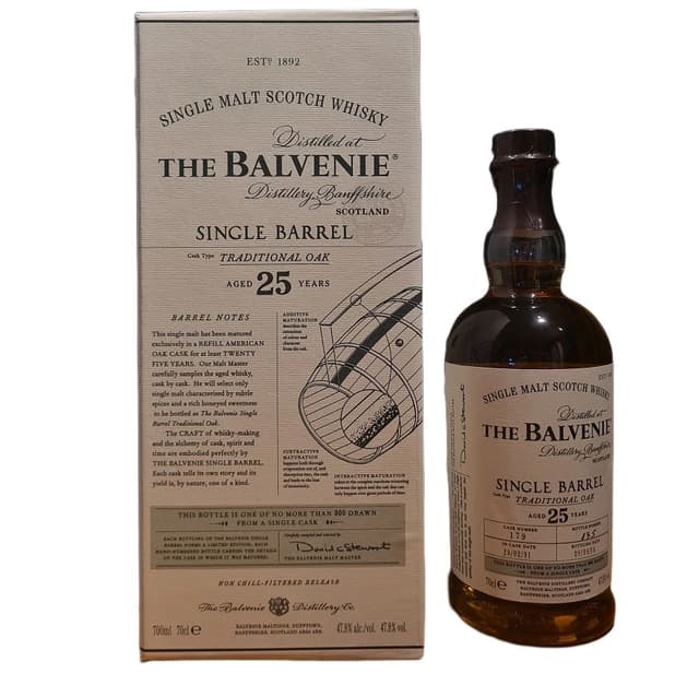 Balvenie 25 Years Old 1991 Single Barrel Cask 