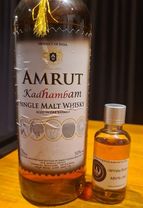 AMRUT KADHAMBAM, 2010 first edition, 5cl dram