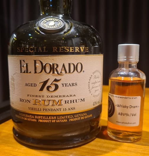 El Dorado Rum 15 Year Old - Special Reserve, 5cl Dram