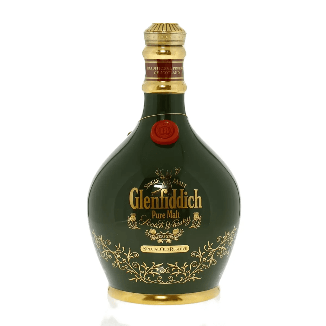 Glenfiddich 18 Year Old Pure Malt, Special Old Reserve Green Decanter  