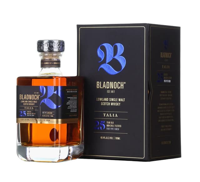 Bladnoch 25 Years Old, Talia port pipe finish