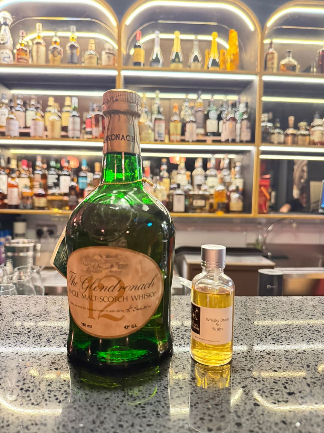 Glendronach 12 year old, 1980's, 5cl dram by CURO Reserve
