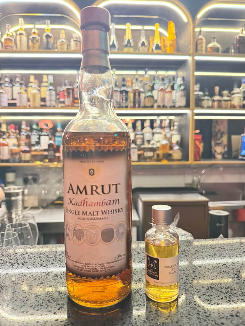 AMRUT KADHAMBAM, 2010 first edition, 5cl dram