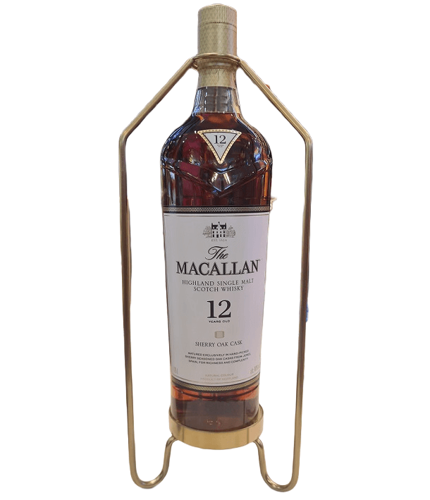 Macallan 12 Years Old Sherry Oak - 1.75L, with Cradle  