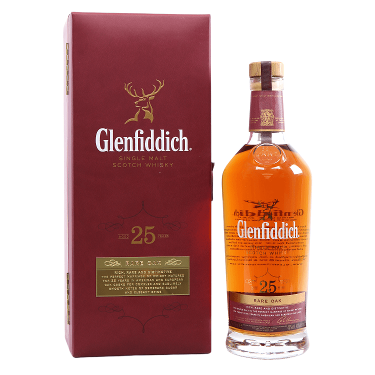 Glenfiddich 25 Year Old, Rare Oak